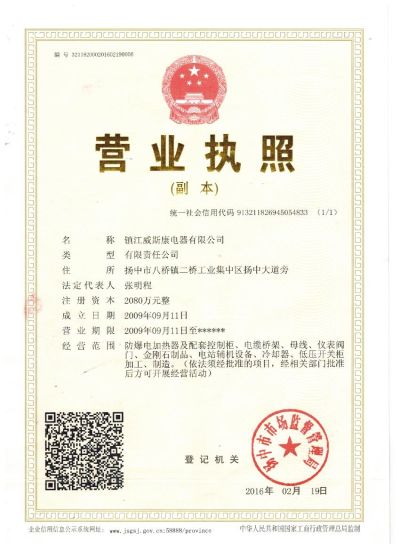 鎮江威斯康電器有限公司